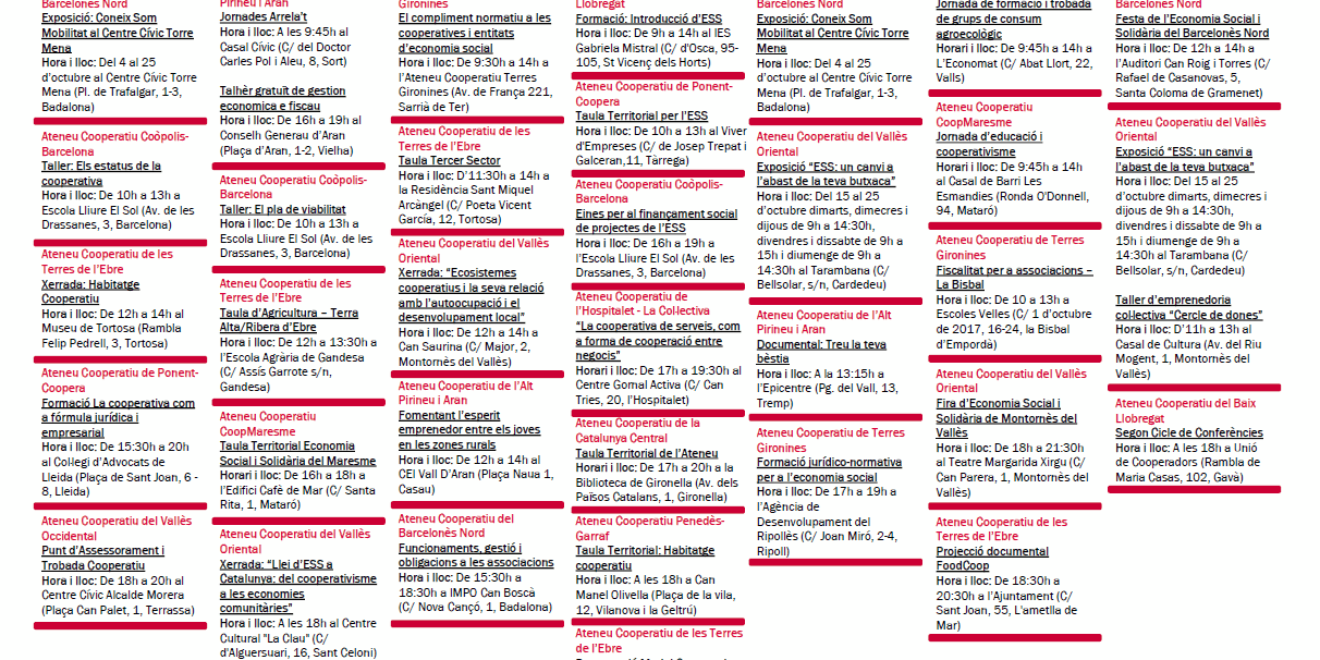 Agenda XAC 14 – 20 octubre 2019