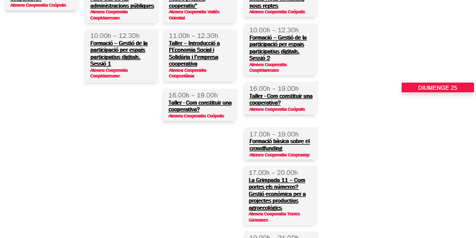 Agenda XAC 19 – 25 abril 2021