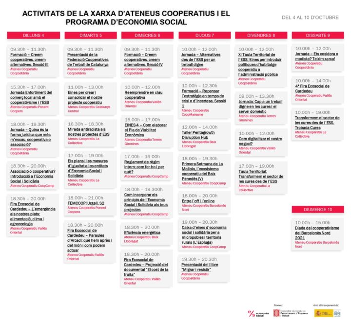 Agenda XAC 4 – 10 oct 2021