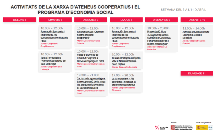 Agenda XAC 5 – 11 abril 2021