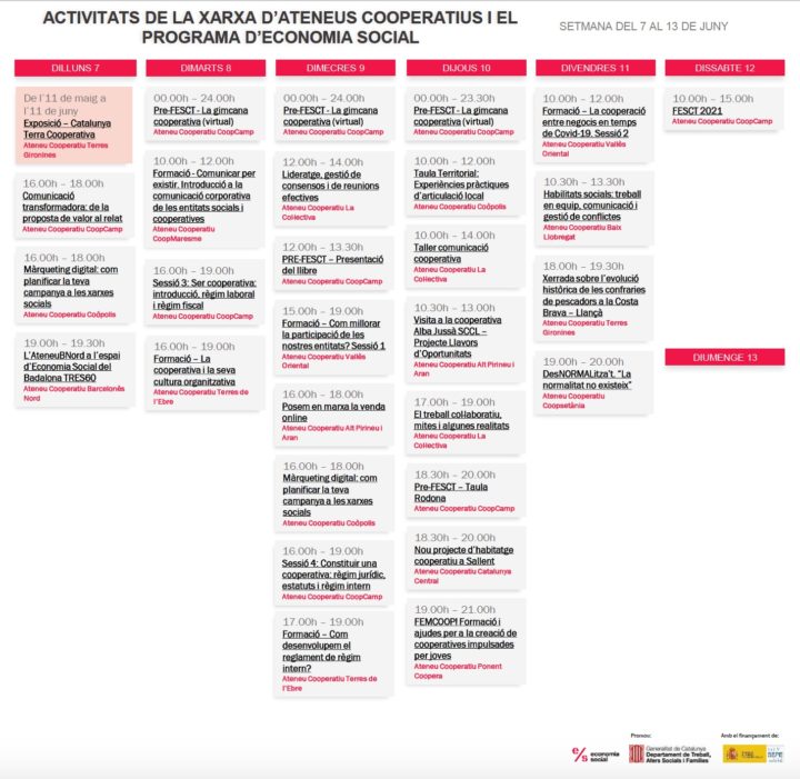 Agenda XAC 7 – 13 juny 2021 (1)