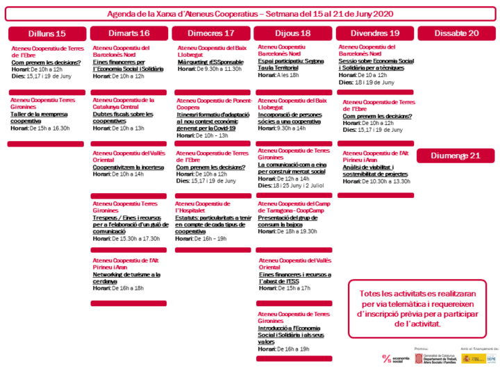 Agenda XAC_15_21 de juny 2020