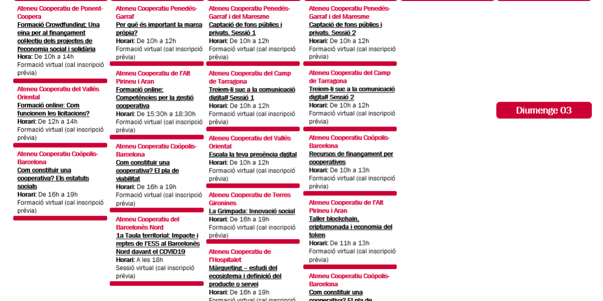 Agenda XAC_27 d’abril – 3 de maig 2020