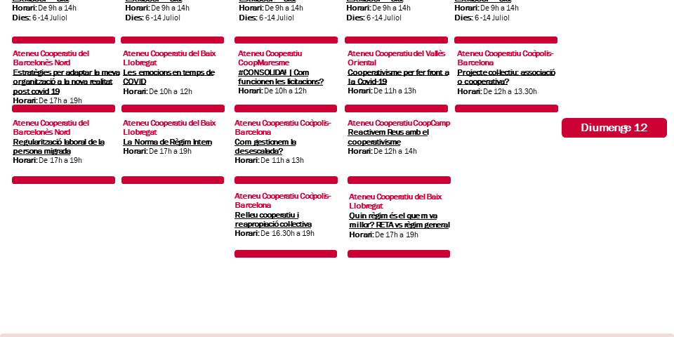 Agenda XAC_6_12 de juliol 2020