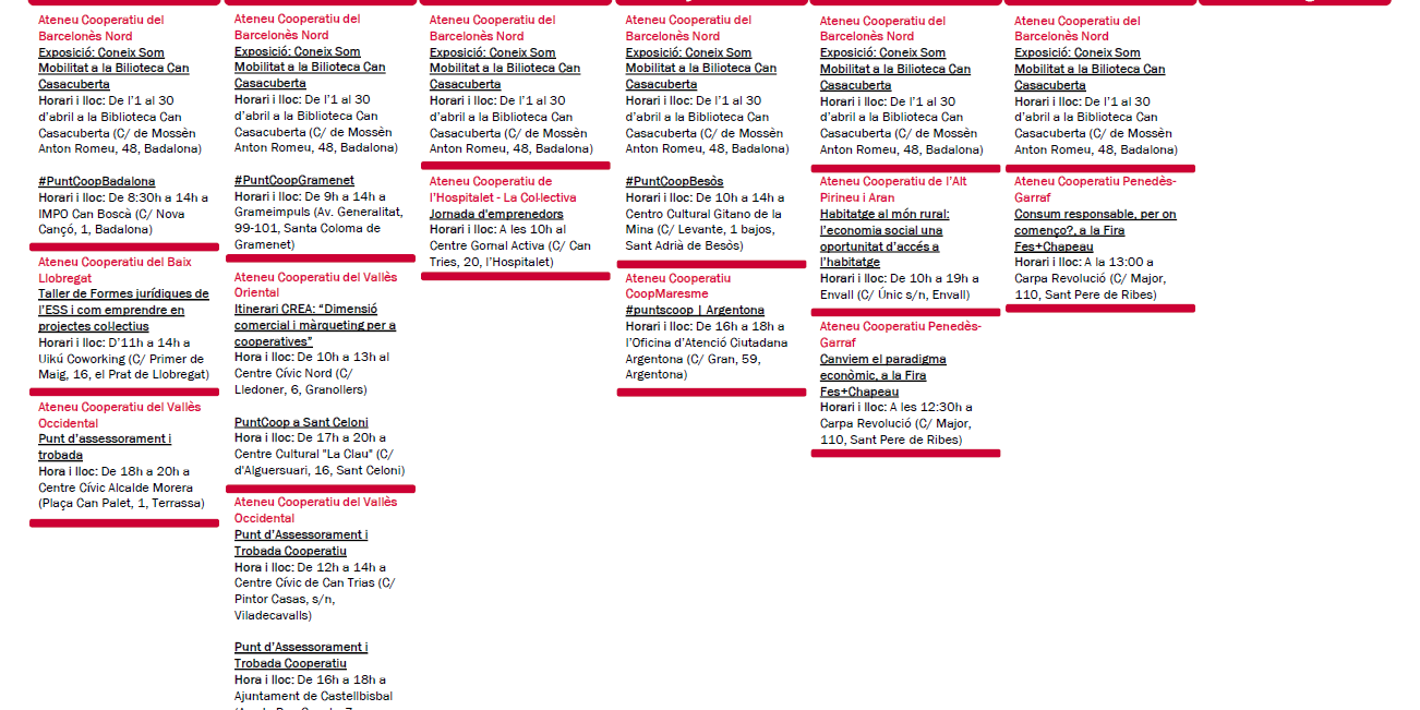 Agenda Xac 15 – 21 abril 2019