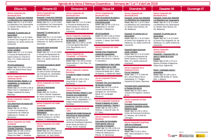 Agenda_XAC_01-07 abril 2019