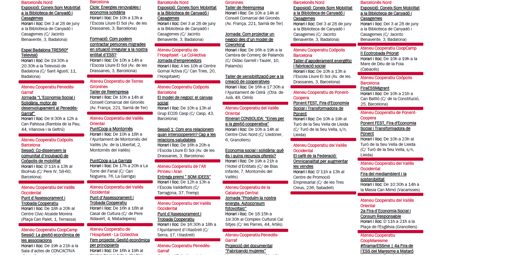 Agenda_XAC_03-09 juny 2019