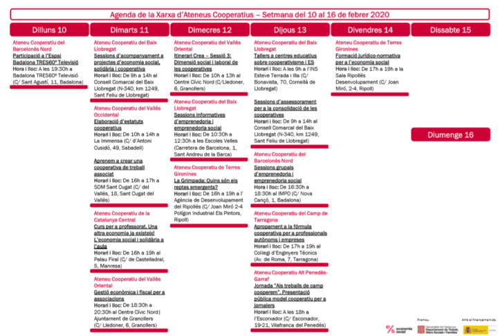 Agenda_XAC_10 al 16 de febrer 2020