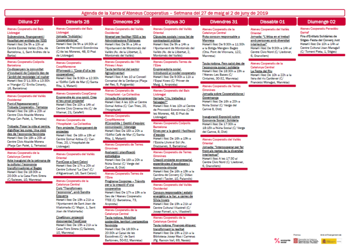 Agenda_XAC_27-02 juny 2019